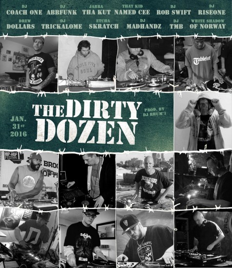 The Dirty Dozen - 12 DJs Posse Cut (prod. by DJ Rhum´1)