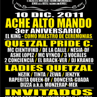 Ache Alto Mando & Quetzal Pride presentan | 10 diciembre 2011