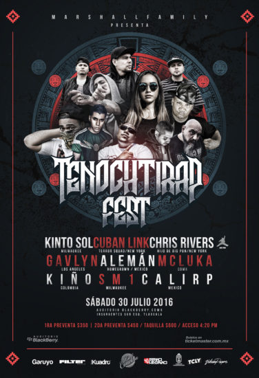 Tenochtirap Fest - 30 julio CDMX